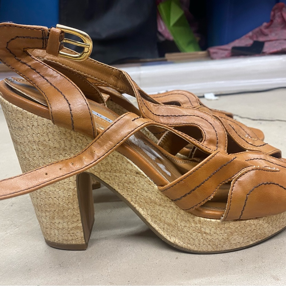 Chunky Brown Heels
